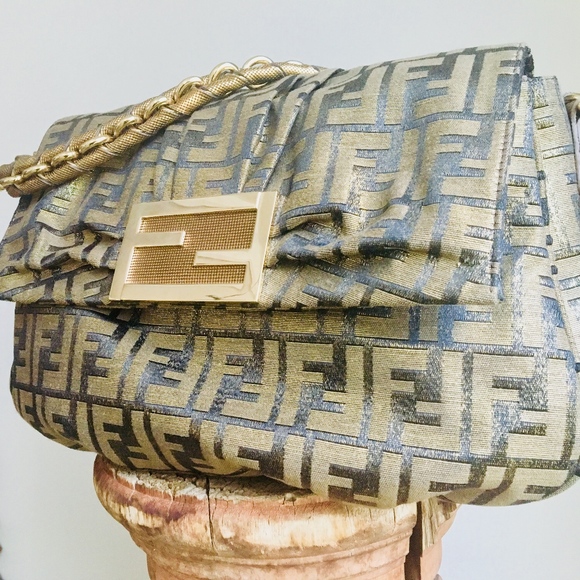 FENDI Handbags - $2,100 FENDI BAG Mia Zucca EXCELLENT Medium